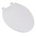 Plumbing Technologies Deluxe Plastic Round Front Contemporary Design Toilet Seat- White 2F1E4-00